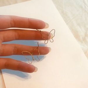 Handmade butterfly earrings